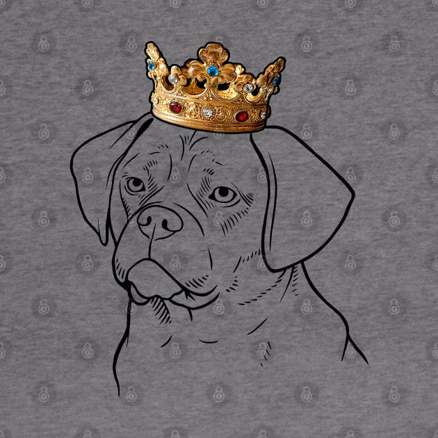 Puggle Dog King Queen Wearing Crown by millersye